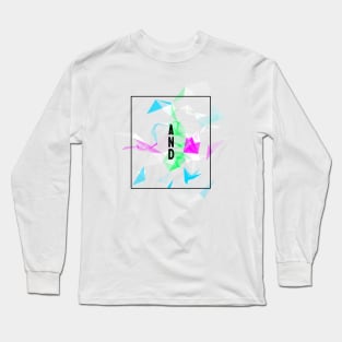 Abstract Geometric Collage Long Sleeve T-Shirt